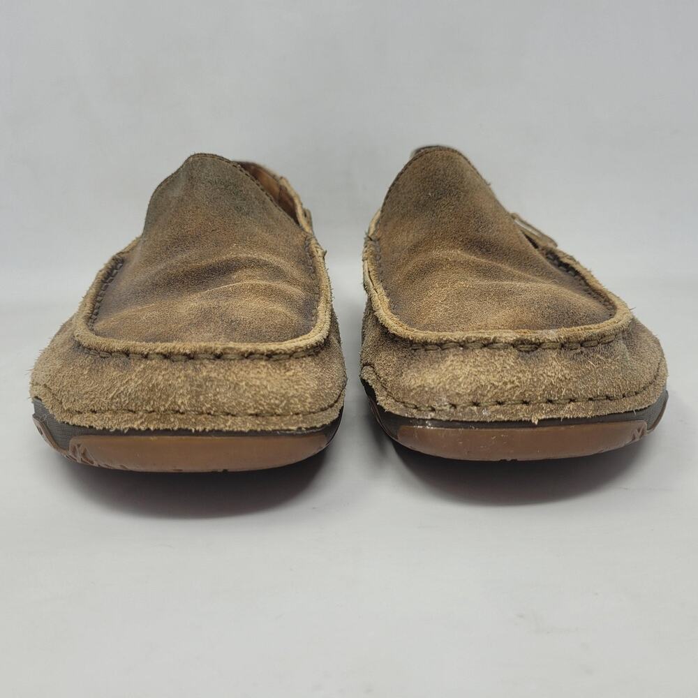 Ariat Shoes Men 10.5 Brown Slip On Loafers Distressed Suede Advanced Cushioning - Picture 6 of 12